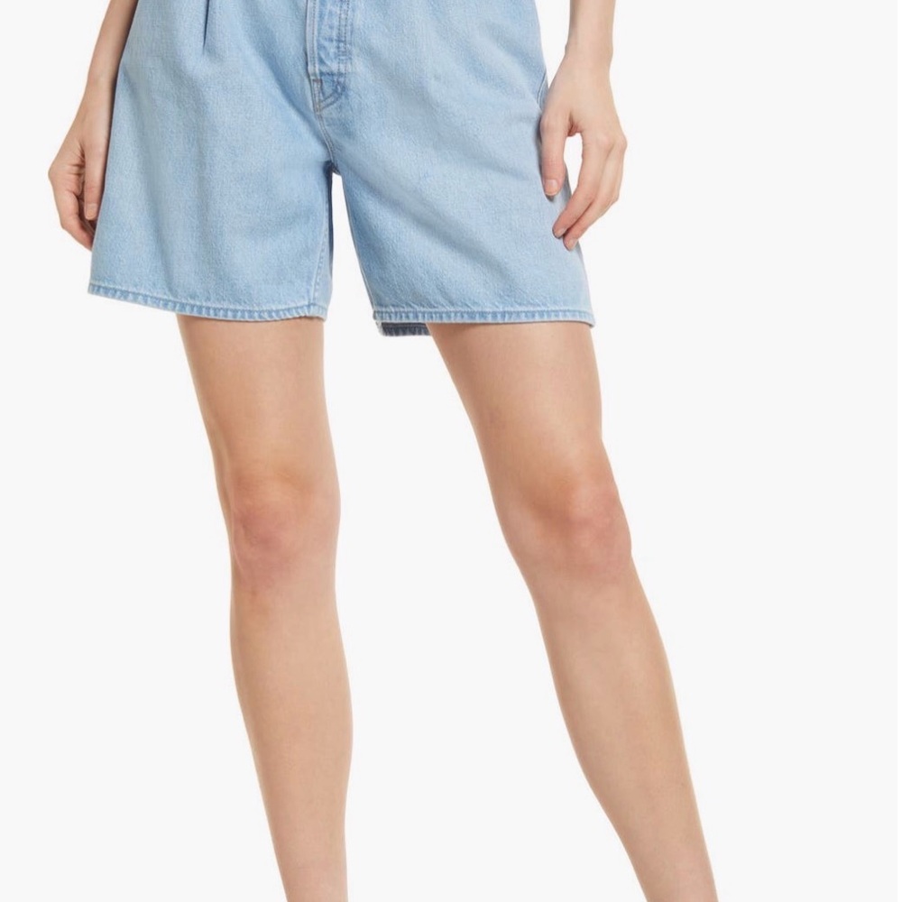 NWT MOTHER SNACKS! The Pleated Fun Dip Shorts Just a Nibble Size 31/12